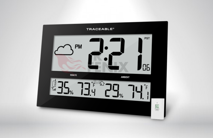 Reloj digital de pared con pantalla LCD