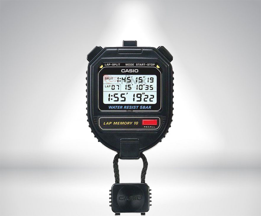 HS30W CRONÓMETRO CASIO DE 10 MEMORIAS RED FÉNIX